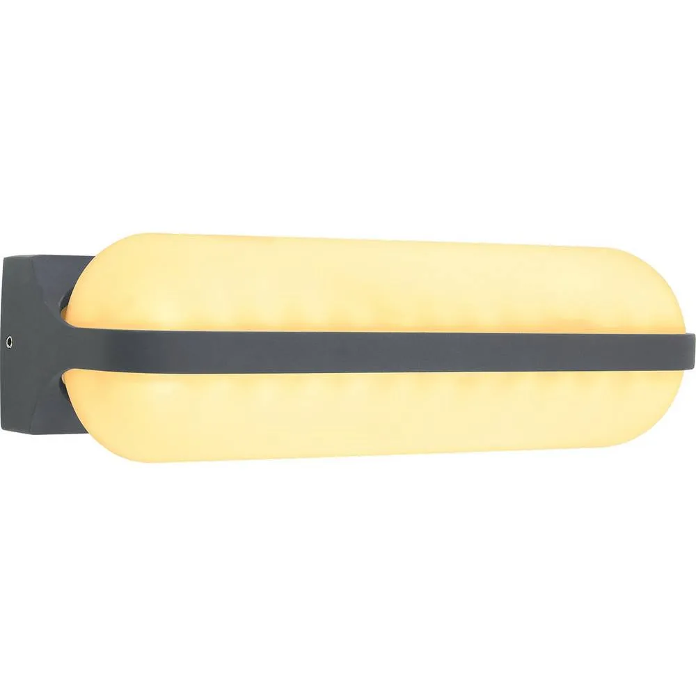 Netlighting Honna Outdoor Up Down Wall Lamp Anthracite IP54 LED 3000K in Grey