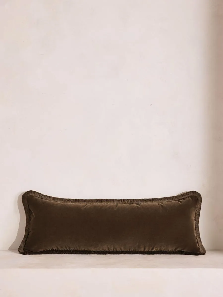 Margeaux Bolster Cushion, Chocolate