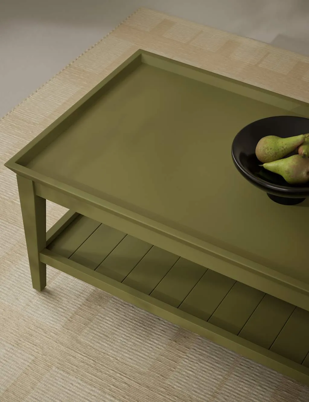 M&S Sandbanks Coffee Table Forest Green