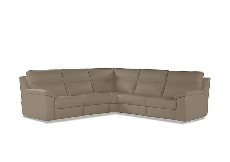 Pepino Large NC Leather Corner Sofa - Torello Taupe