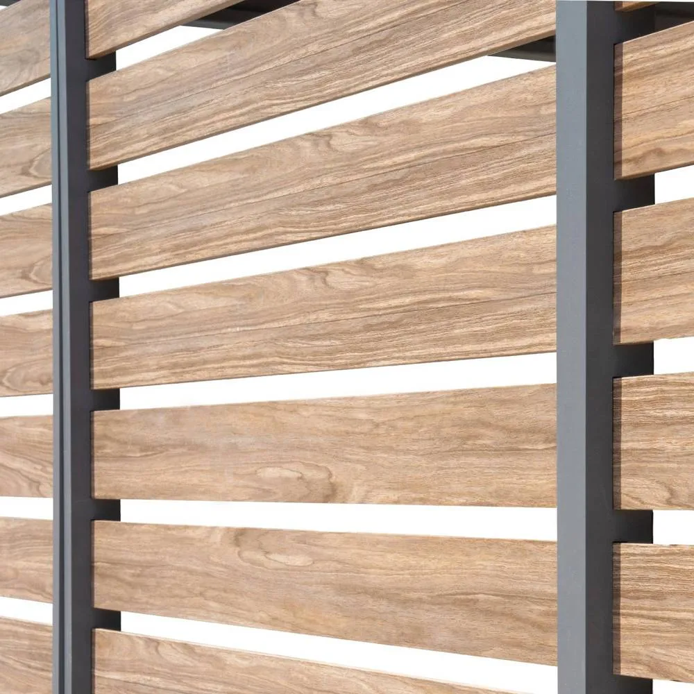 sweeek Louver panel aluminium 100 cm for Triomphe pergola 3x3m V2, 4x3m, 6x3m in Dark Grey 5