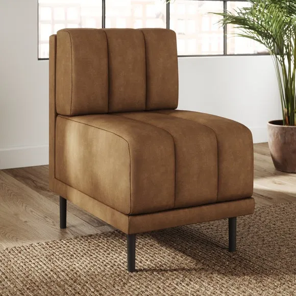 Amali Small Dining Bench, Faux Leather 2