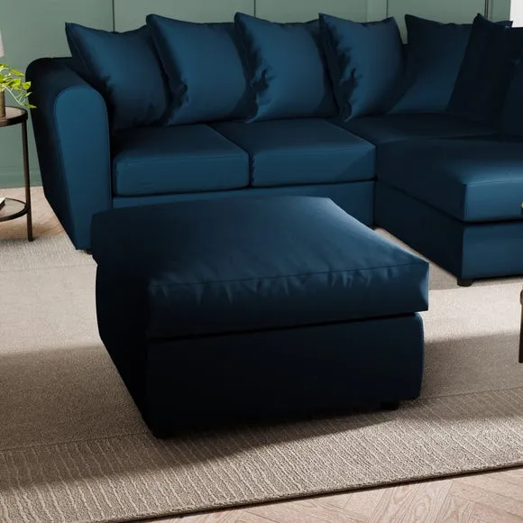 Blake Opulent Velvet Footstool 1
