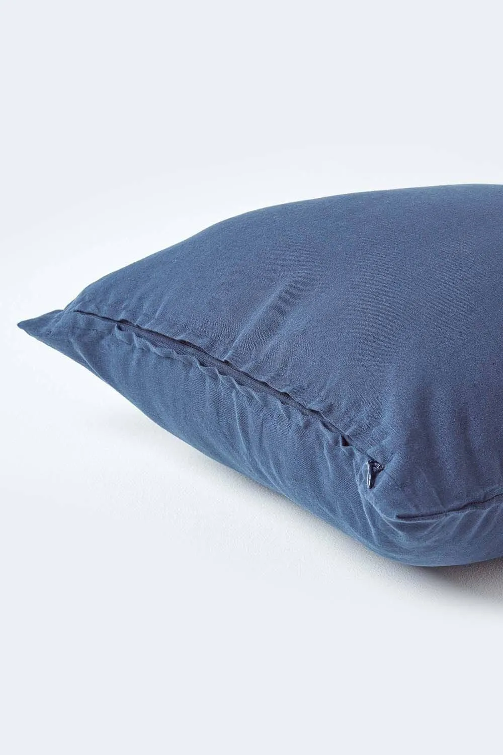 Homescapes European Linen Pillowcase, 40 x 80 cm in Navy 3