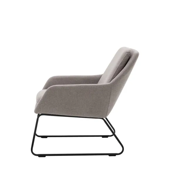 Floris Metal Frame Fabric Accent Chair 5