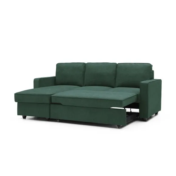 Kayden Woven Reversible Trundle Corner Double Sofa Bed 6
