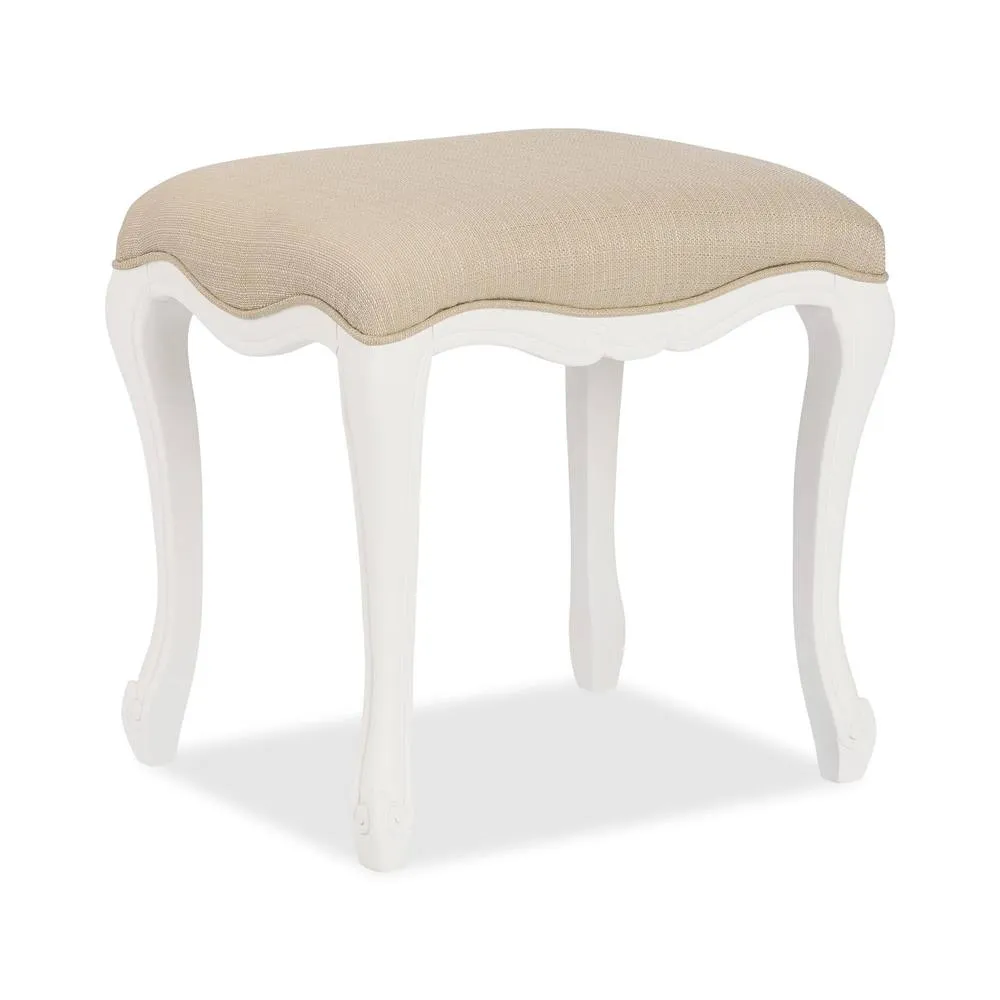 Statement Furniture Juliette Dressing Table Set with Crystal Handles (with Stool & Mirror) in White 6