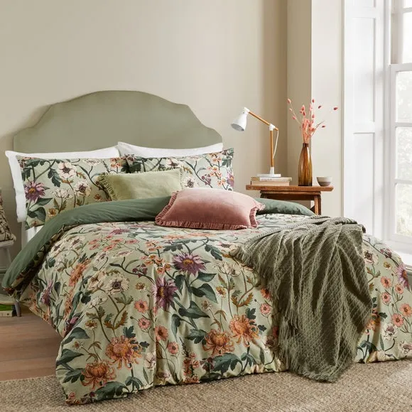 Wylder Nature Wallflower Reversible Duvet Cover and Pillowcase Set 4