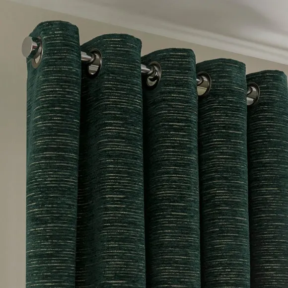 Hemmingway Chenille Eyelet Curtains 1