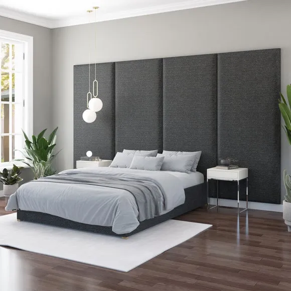 Hanging Wall Panel Dual Mount Saxon Twill Headboard 6