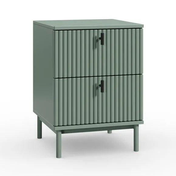 Elsie 2 Drawer Bedside Table 6