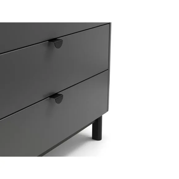 Chloe 4 Drawer Chest, Grey 5