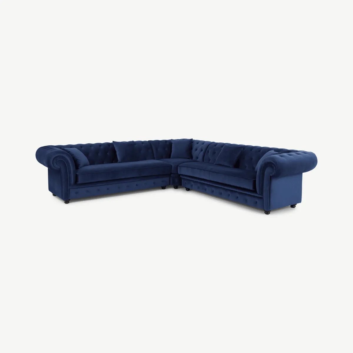 Branagh Corner Sofa, Electric Blue Velvet
