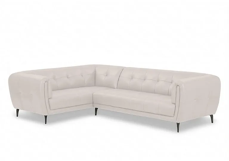 Sienna Leather Left Hand Facing Corner Sofa