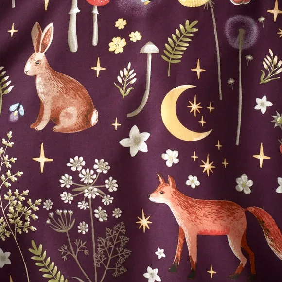 Catherine Lansfield Enchanted Twilight Animals Reversible Duvet Cover & Pillowcase Set 6