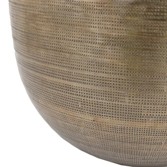 Cedar & Sage Zahara Hammered Aluminium Antique Vase 5