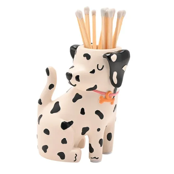 Raspberry Blossom Dog Matchstick Holder 3