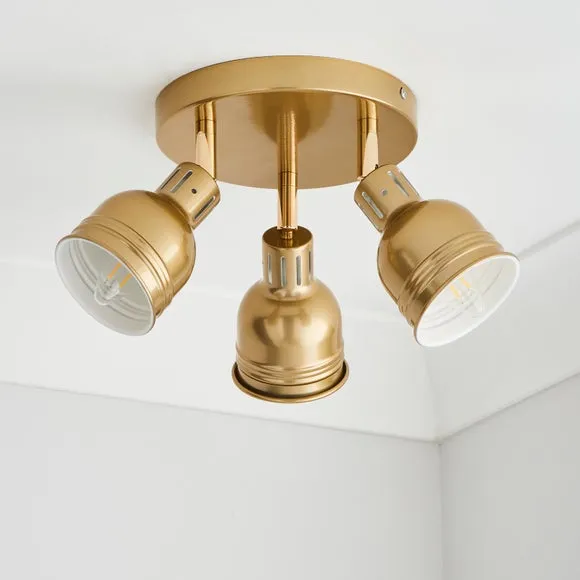 Issac 3 Light Semi Flush Ceiling Light 2