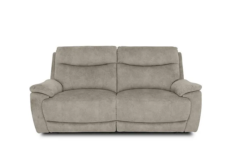Sloane Fabric 3 Seater Power Recliner Sofa with Power Headrests - Marble Cream