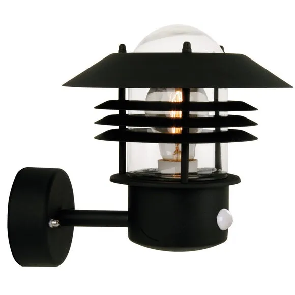 Nordlux Vejers Black Sensor Outdoor Wall Light 3