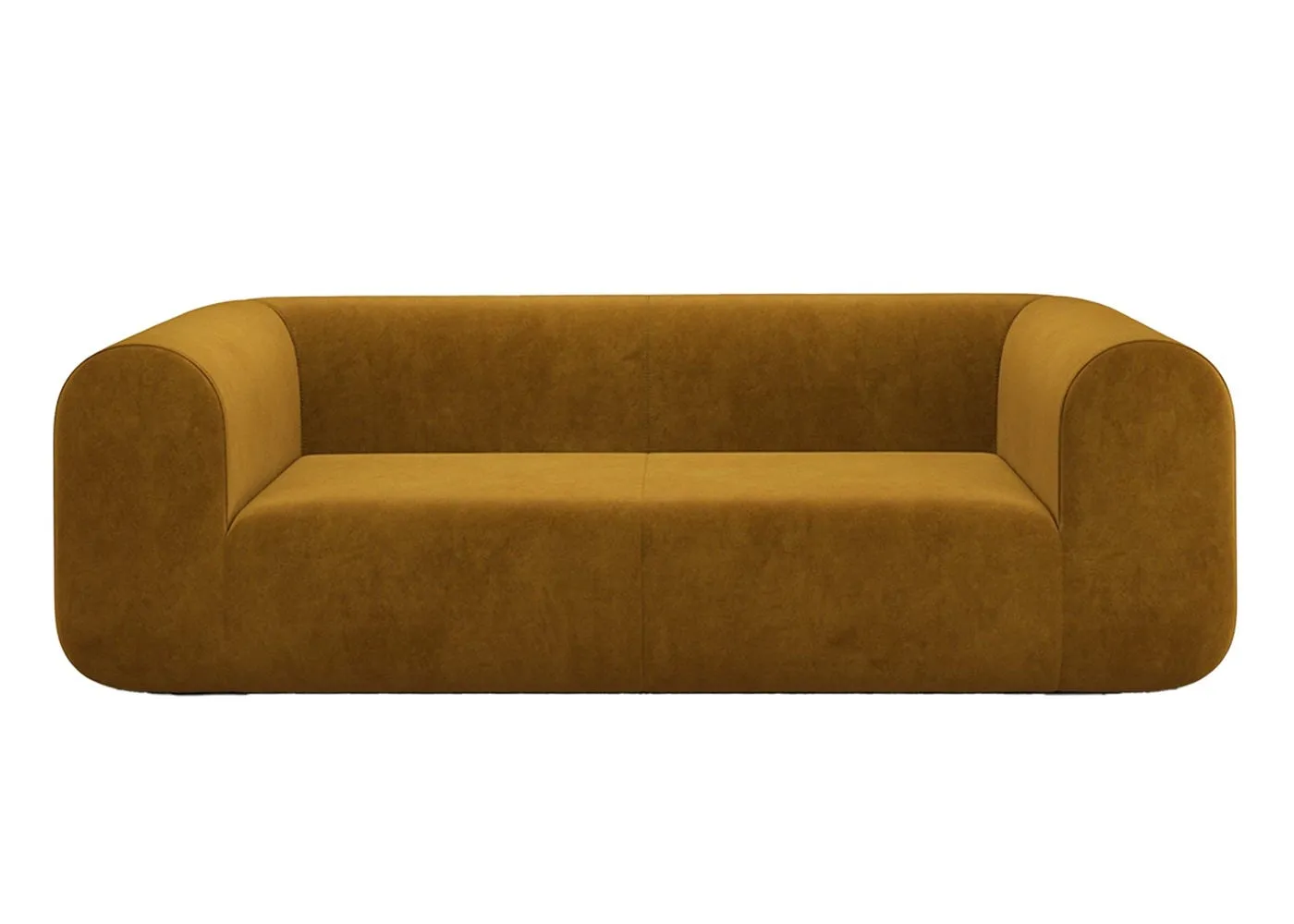 Tom Dixon Plump 2.5 Seater Sofa Config 1 Royal 132 Black Legs