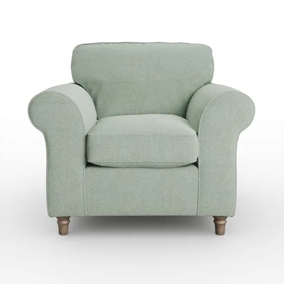 Flori Soft Chenille Armchair 6