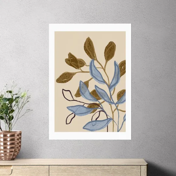 East End Prints Three Branches Print by Alisa Galitsyna 1