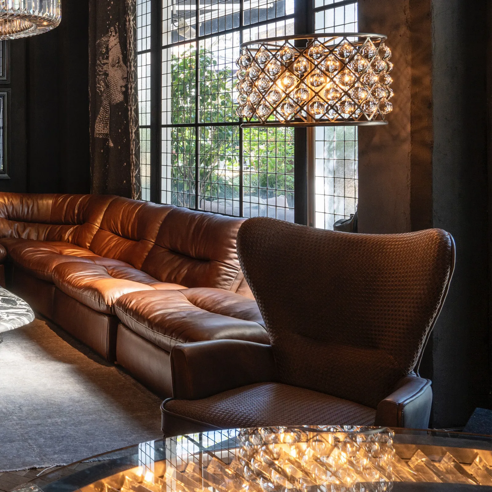 Timothy Oulton Lush Sectional Corner Modular Sofa, Brown Leather | Barker & Stonehouse 6