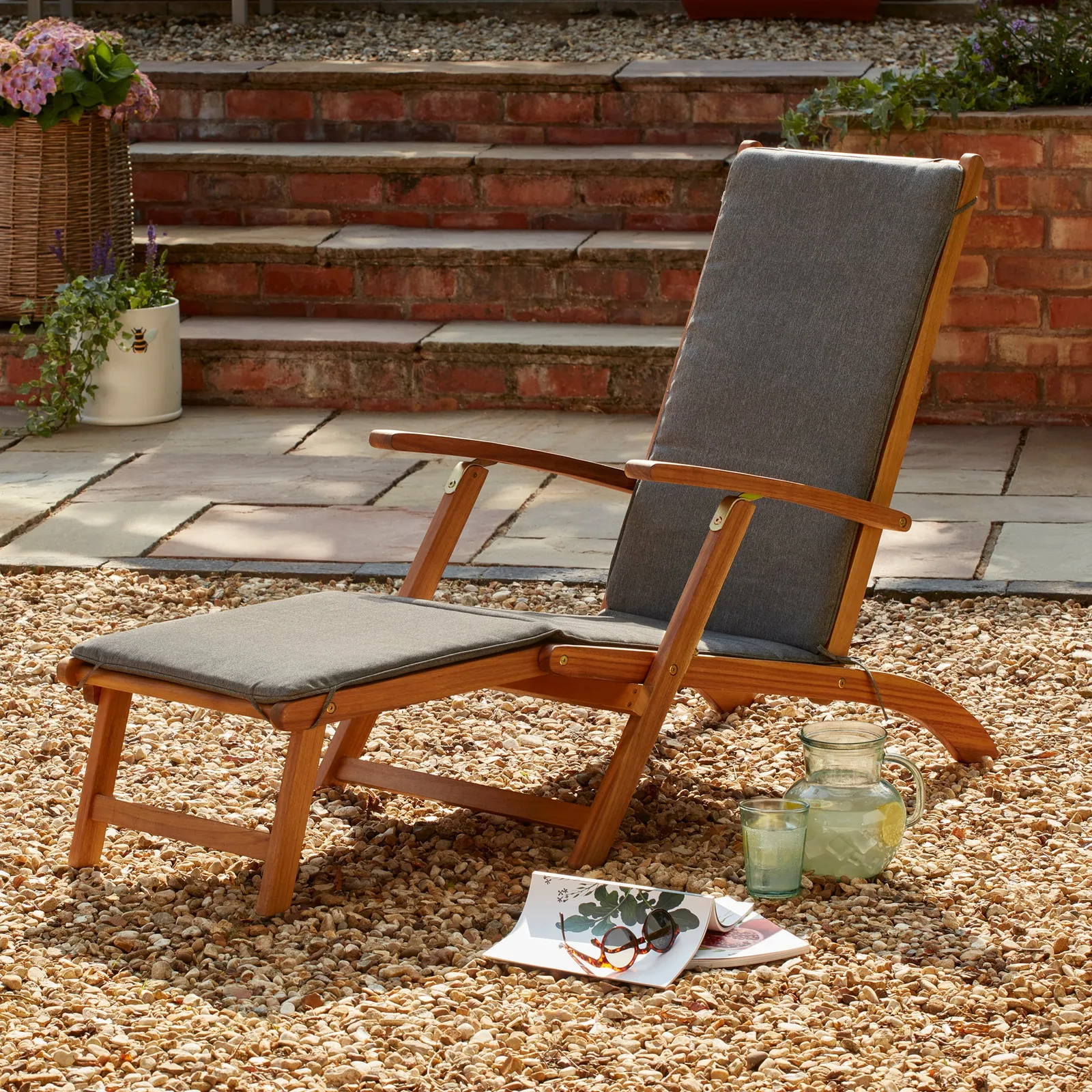 Honolulu Grey Lounger Light Grey