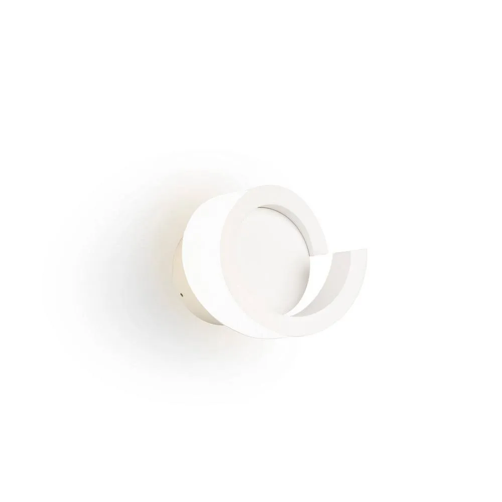 Netlighting Tsunami 1 Light Round Wall Lamp 12W LED 3000K 900lm Sand White