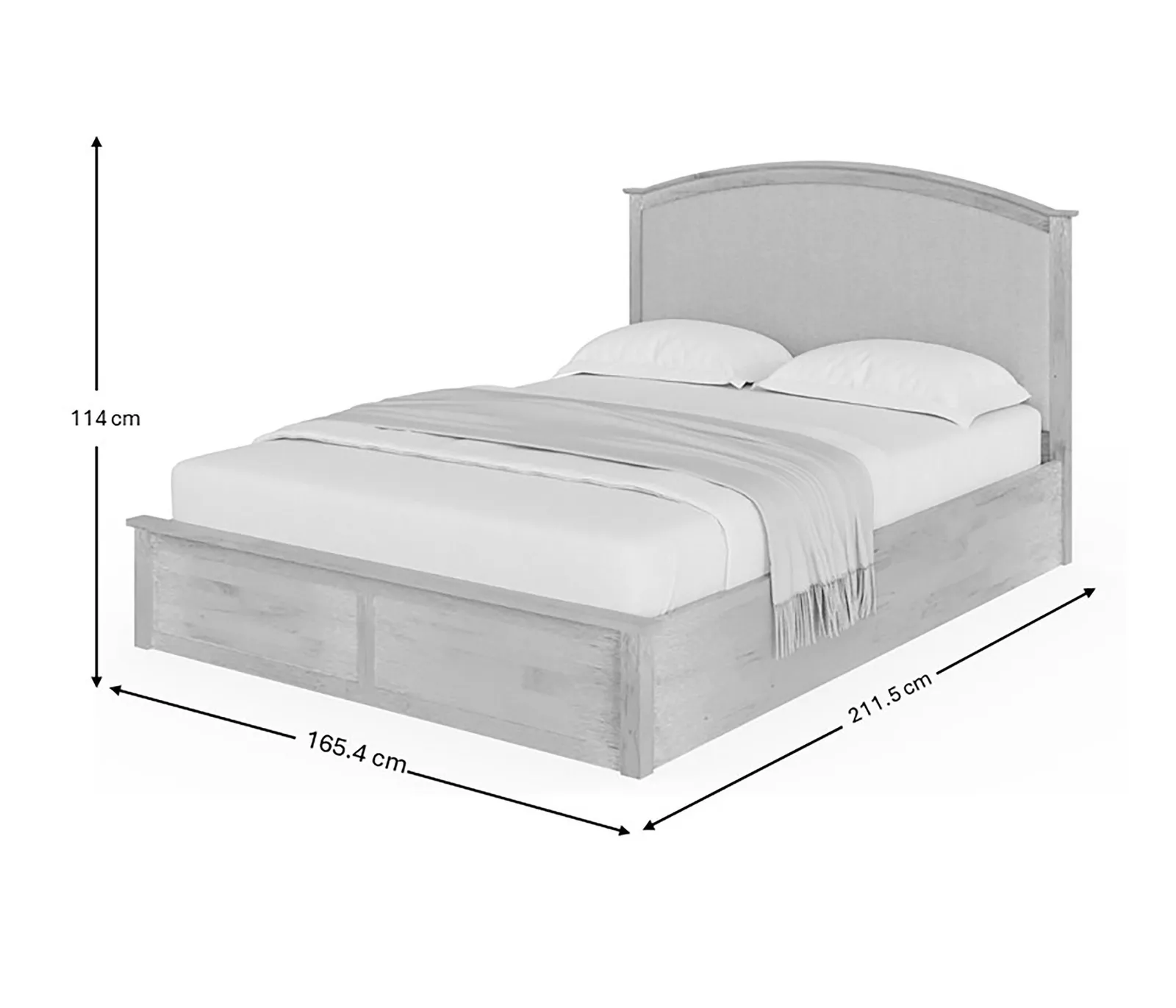 GFW Madrid Ottoman Bed in Light Oak 6
