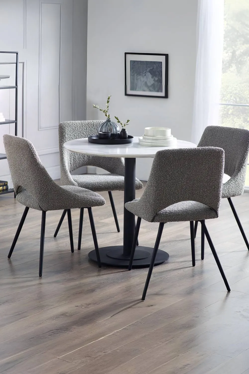 Julian Bowen Iris Upholstered Dining Chair (Set of 2) in Grey 2