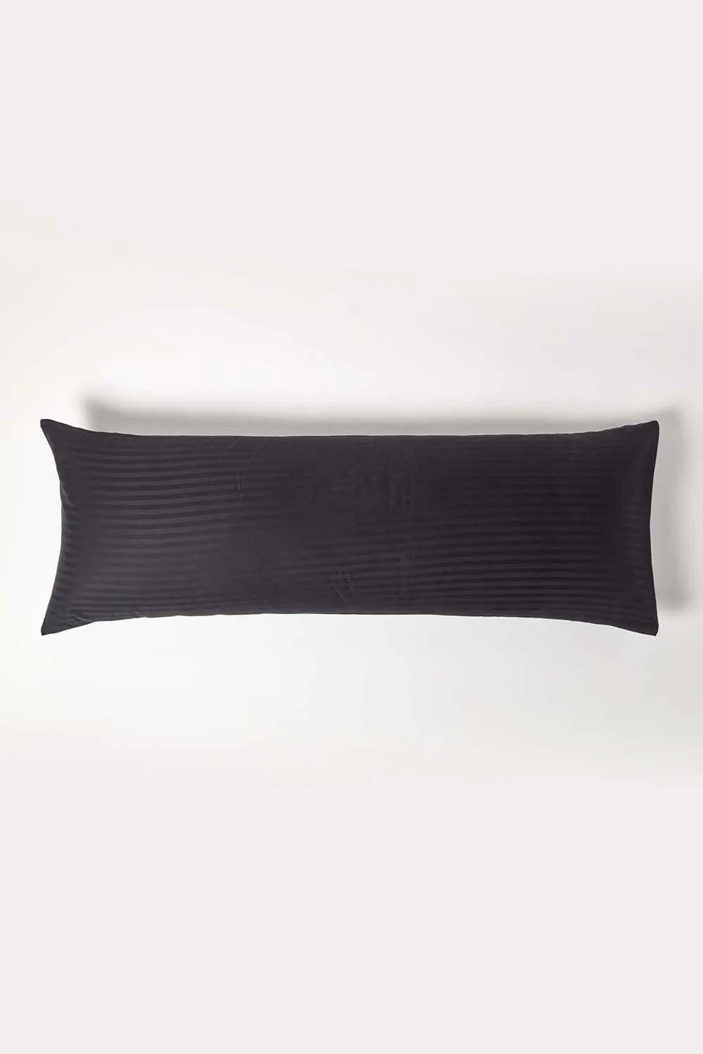 Homescapes Egyptian Cotton Ultrasoft Body Pillowcase 330 TC in Black 1