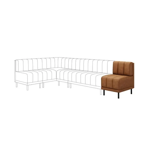 Amali Small Dining Bench, Faux Leather