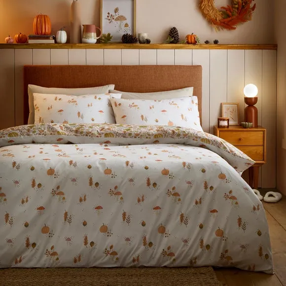 Dreams & Drapes Autumn Foliage Polycotton Duvet Cover & Pillowcase Set 6