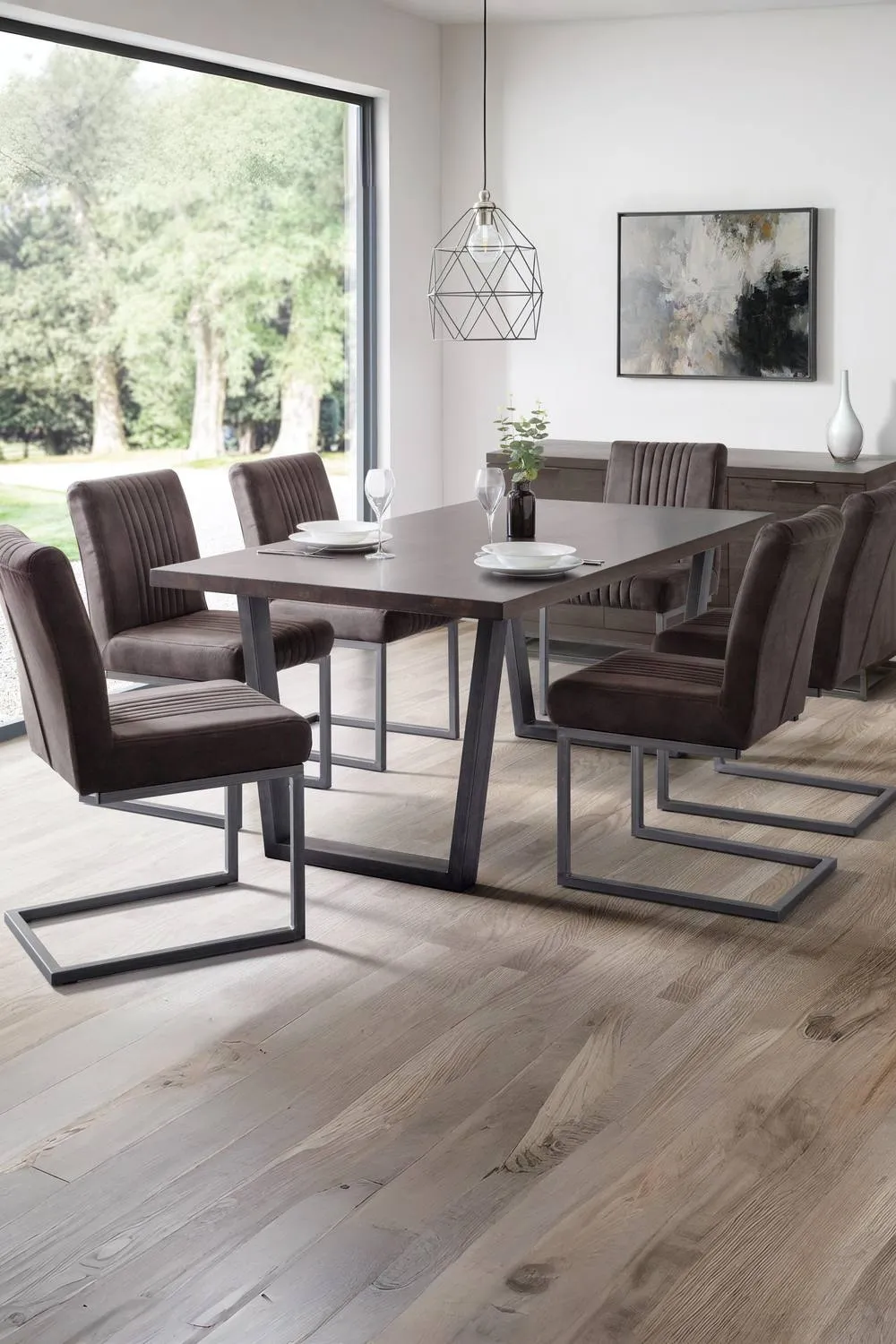 Julian Bowen Brooklyn Upholstered Dining Chair (Set of 2) in Grey 2