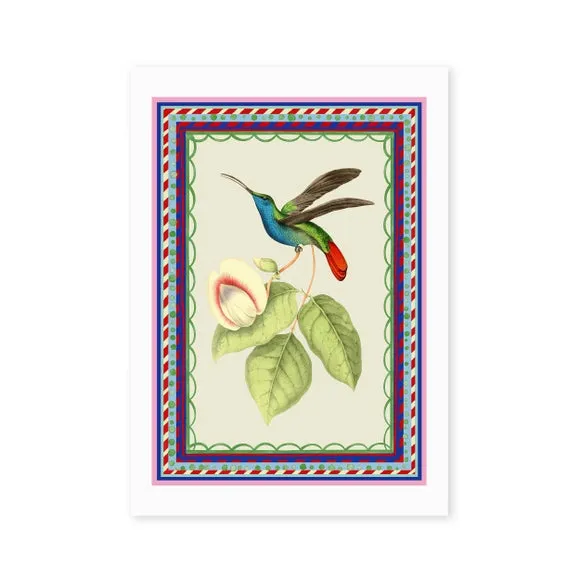 East End Prints Birdframe Hummingbird Print 2