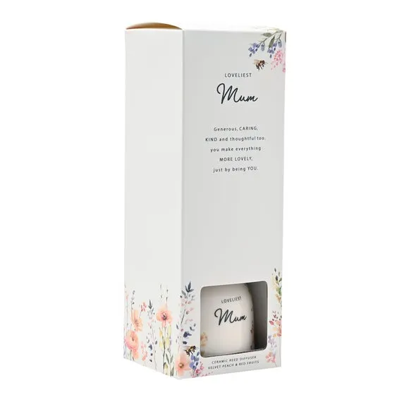 The Cottage Garden Peach Floral Ceramic Diffuser 6