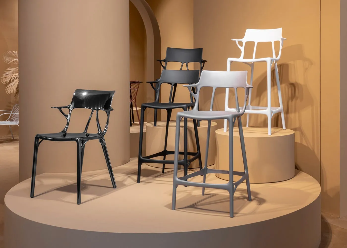 Kartell A.I. Counter Stool Black 3