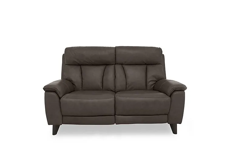 Dreamer Leather 2 Seater Power Recliner Sofa - Dark Chocolate