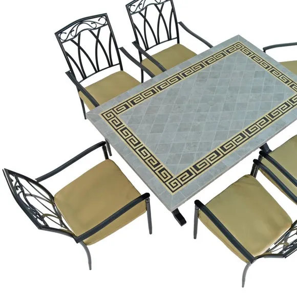 Burlington 6 Seater Dining Set with Ascot Chairs 3