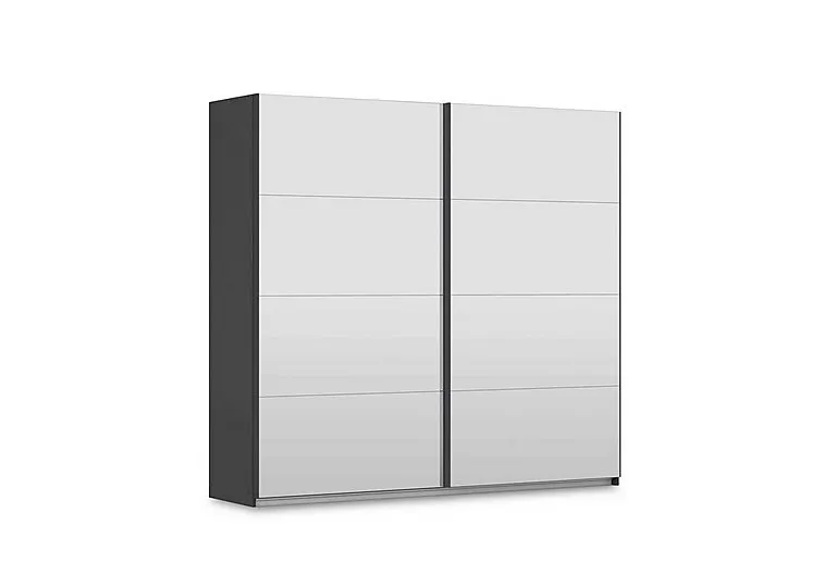 Leon 226cm 2 Door Sliding Wardrobe with 2 Mirror Doors