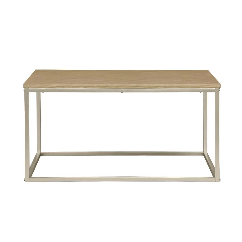 sweeek Herringbone square coffee table in Beige 6