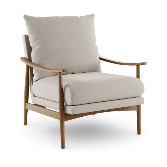 Nelson Wooly Textured Weave Occasional Armchair 5