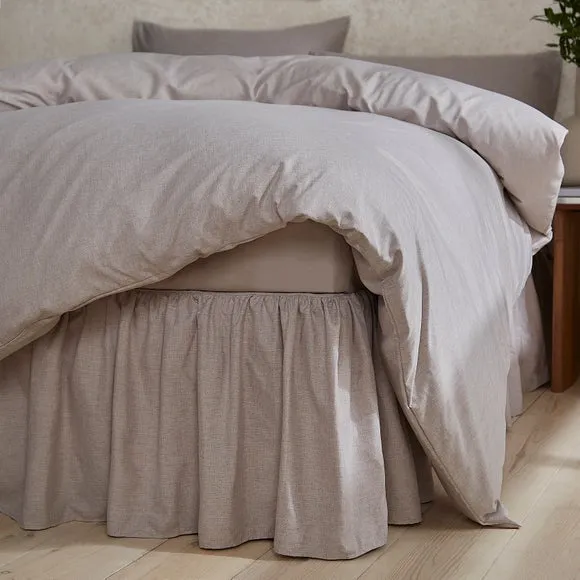 Chambray Microfibre Valance 1