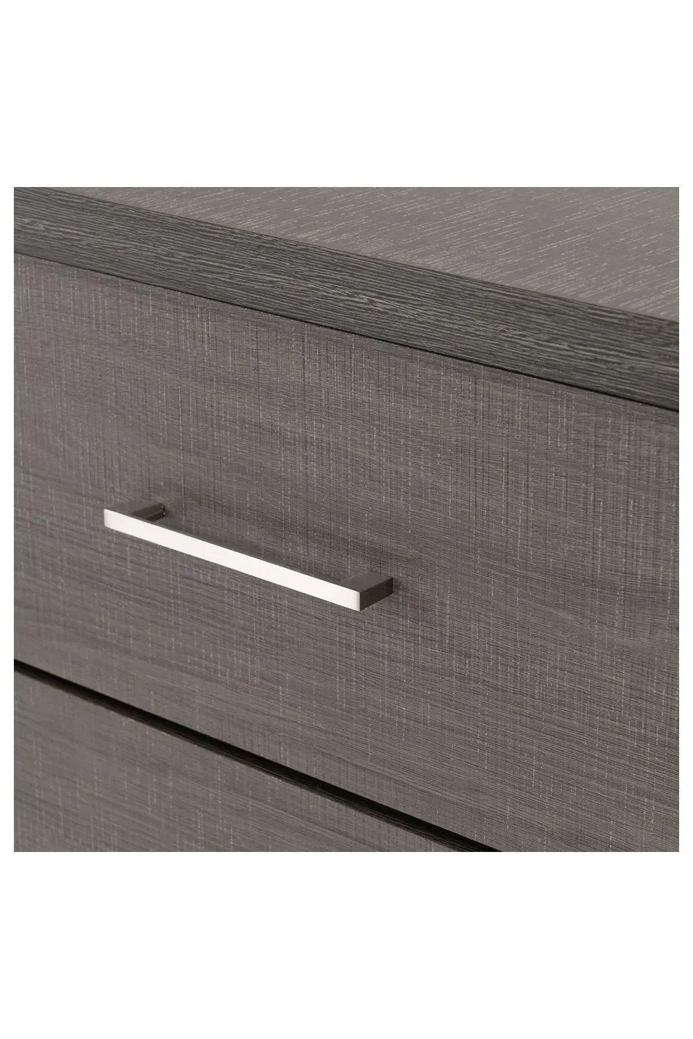 Seconique Lisbon 3 Drawer Chest in Charcoal 4