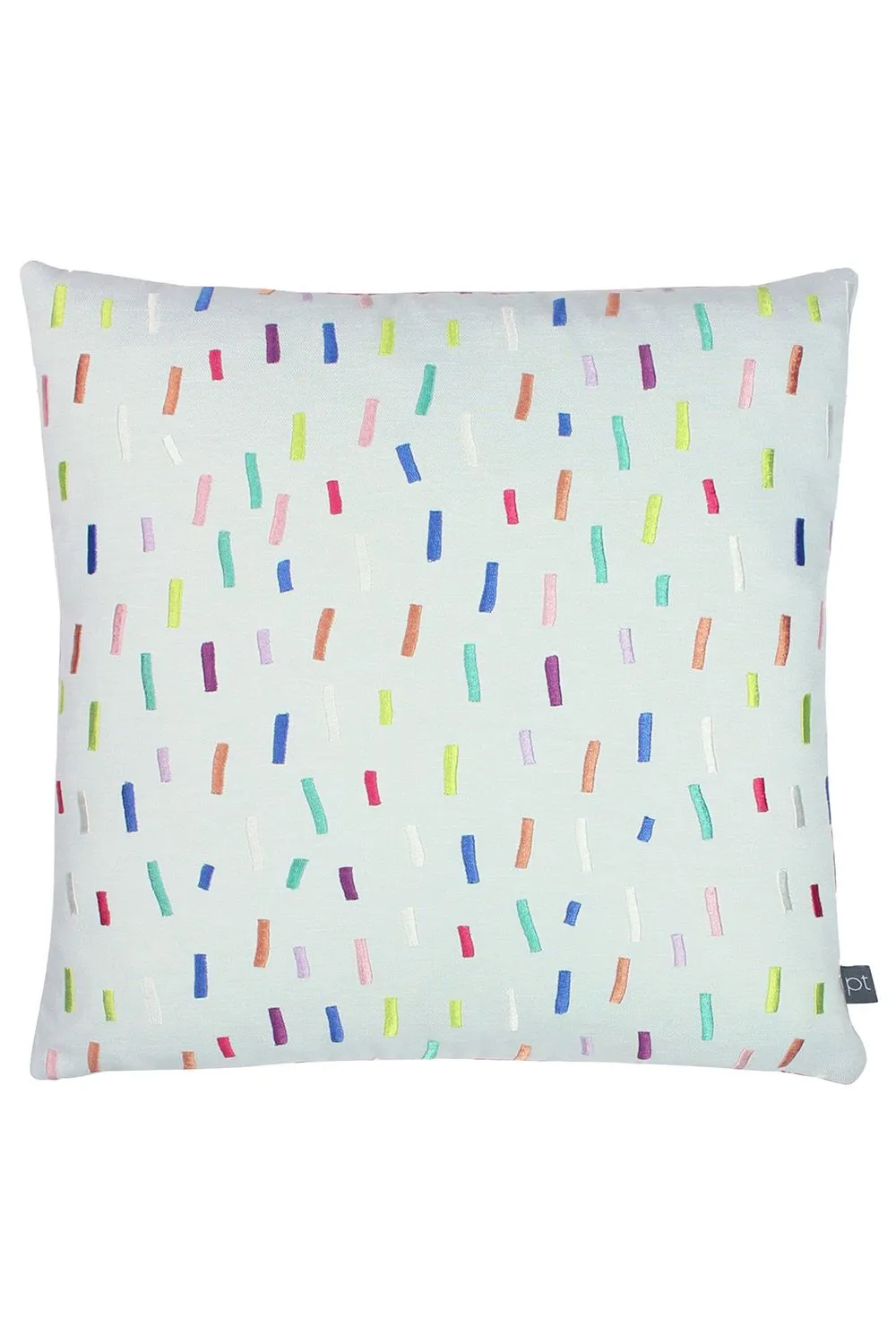 Prestigious Textiles Dolly Mixture Embroidered Soft Velvet Cushion
