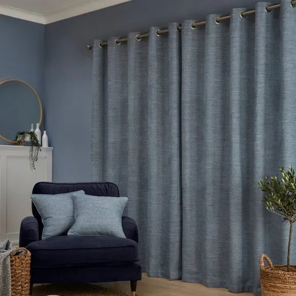 Churchgate Swithland Herringbone Eyelet Curtains (Blackout Available) 5