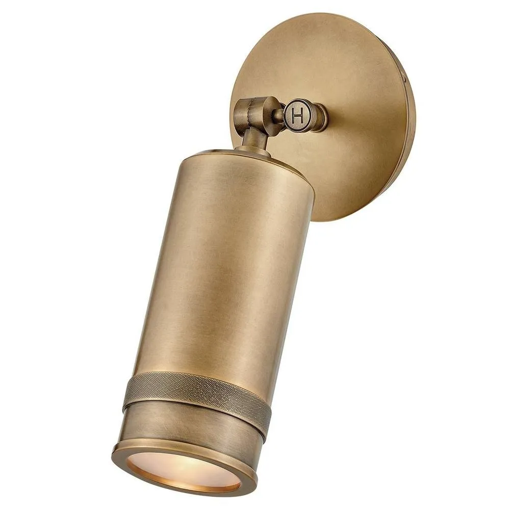 Netlighting Pratt Spot Light Heritage Brass 3000K IP44 in Gold