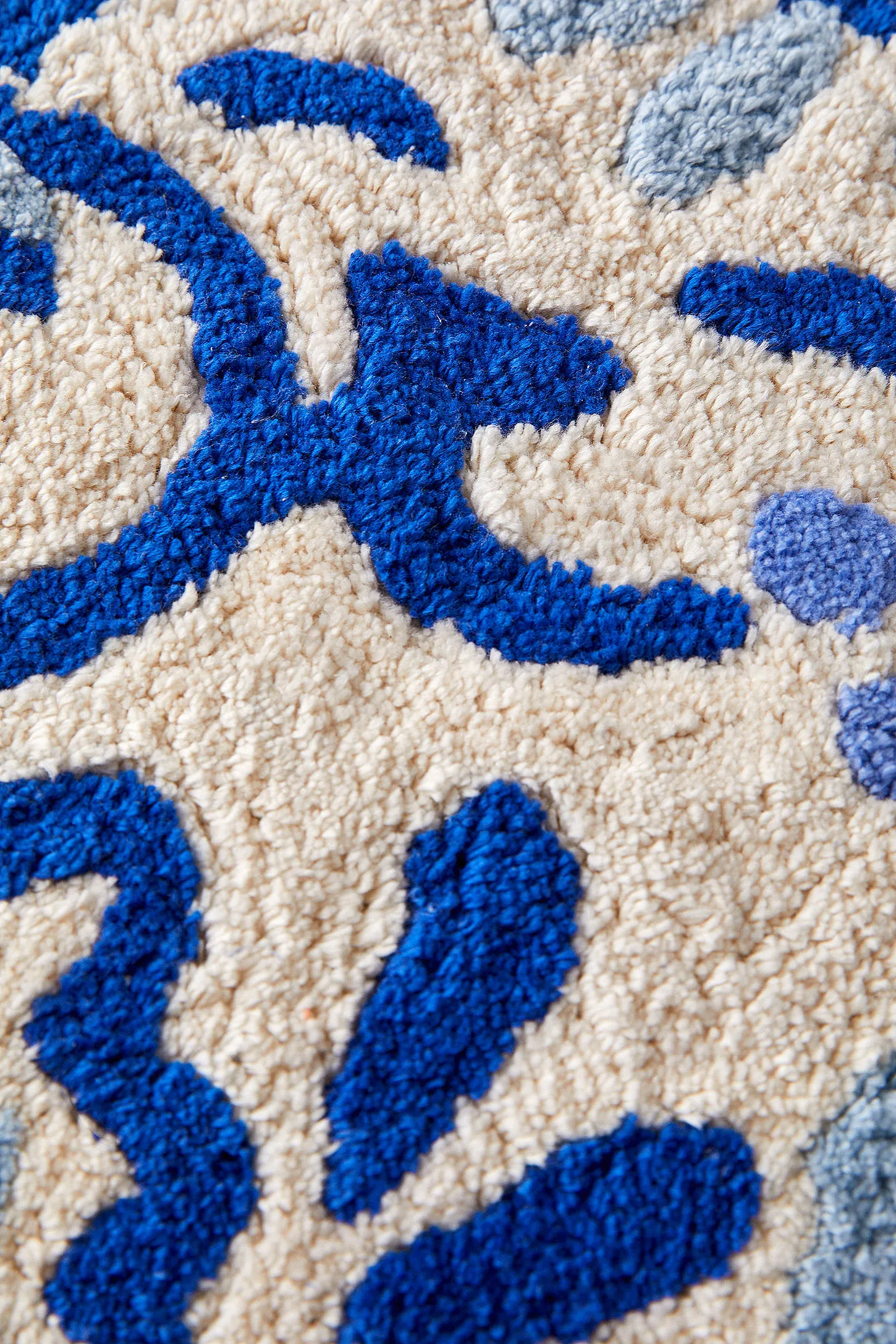 Delft Cat Bath Mat - Blue 5